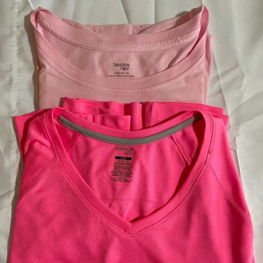 Danskin Now Short Sleeve Tees 2 pieces XXL